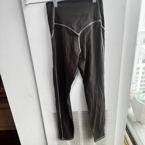 Aoxjox Workout High Waisted Leggings - Driftwood Brown - Picture 7 of 8